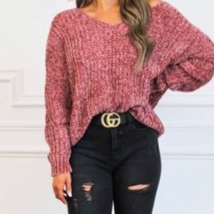 V-neck sweater